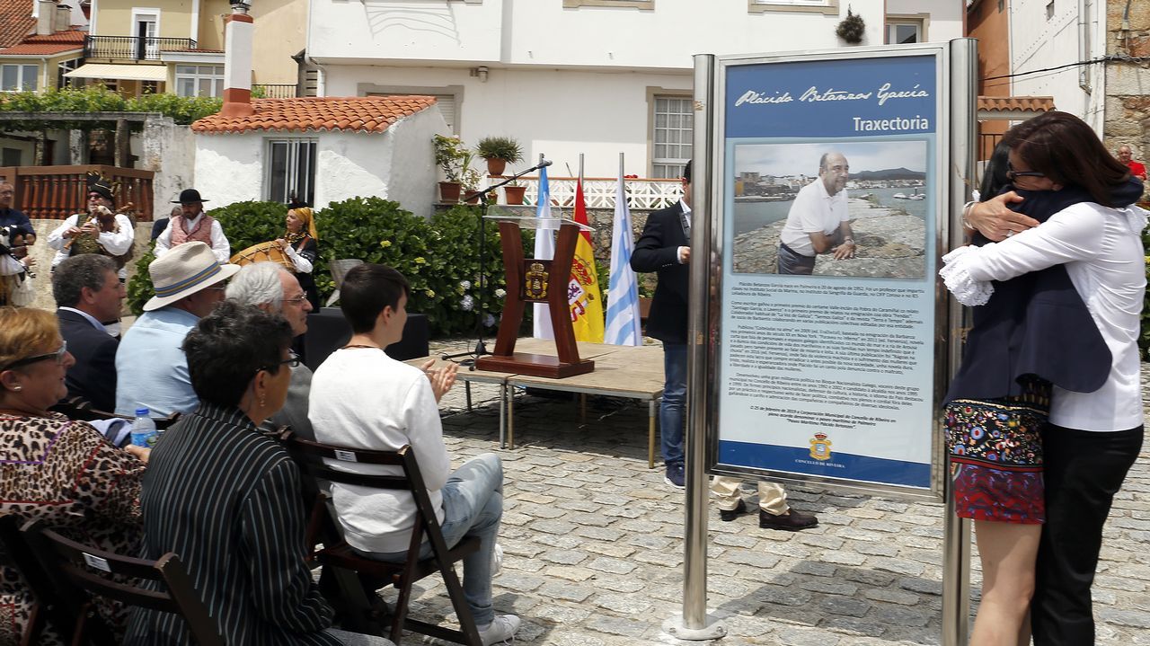ACTO DEL HOMENAJE A PLACIDO BETANZOS EN EL QUE BAUTIZO´CON SU NOMBRE EL PASEO MARITIMO DE PALMEIRA