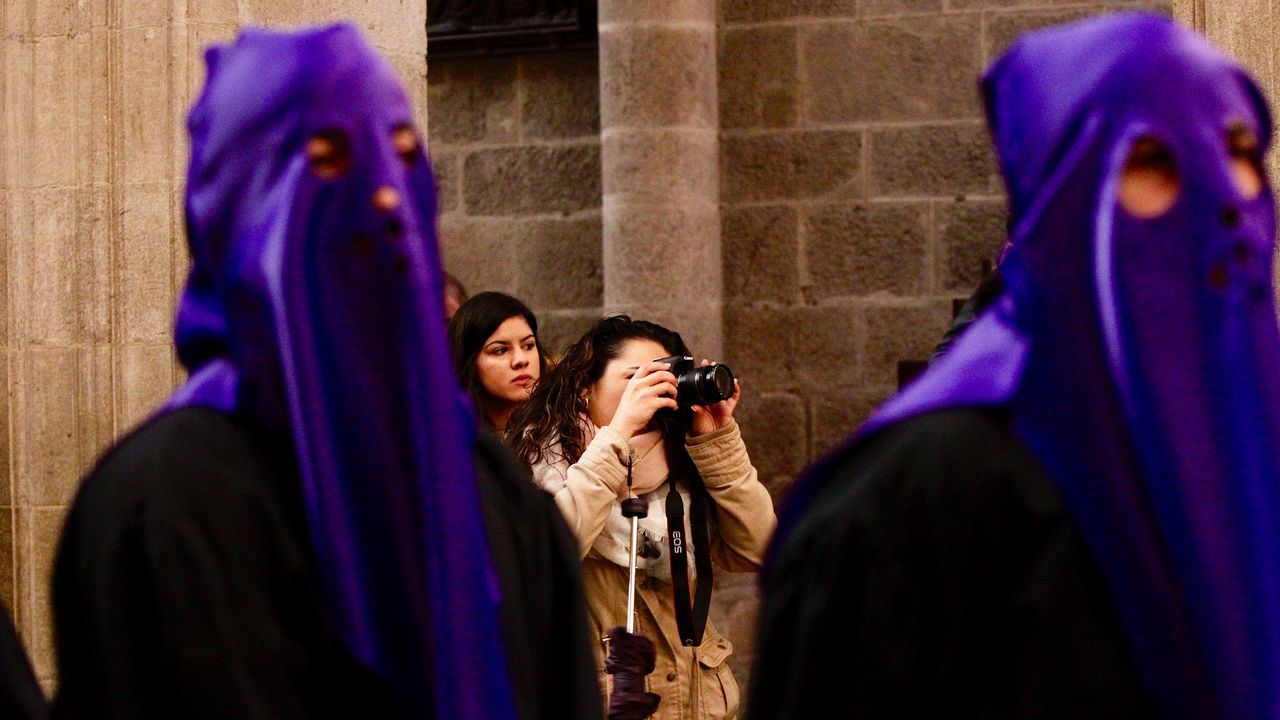 Procesión del Santo Encuentro en Santiago