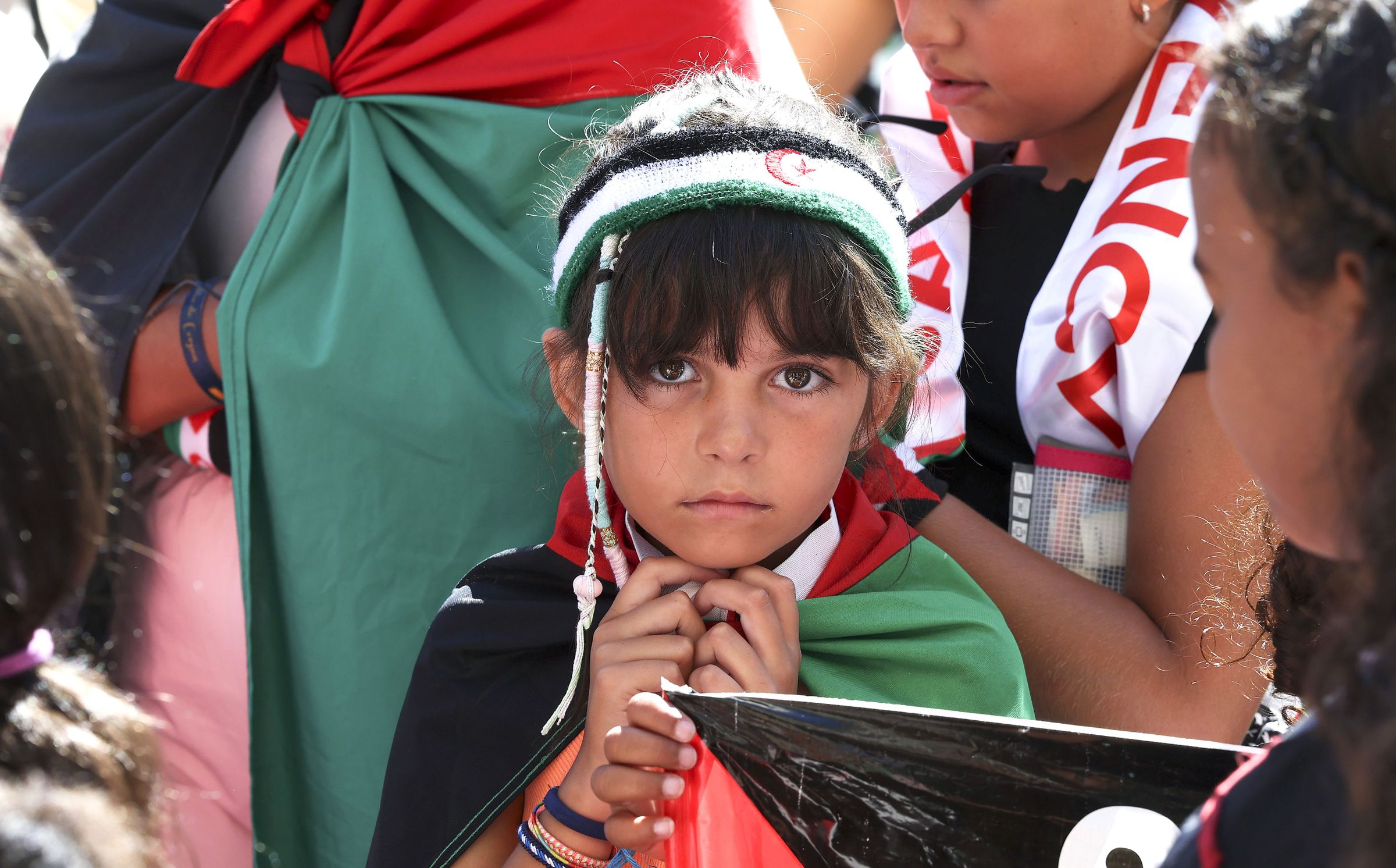 Nena saharaui do programa Vacacins en Paz. 15/09/2024