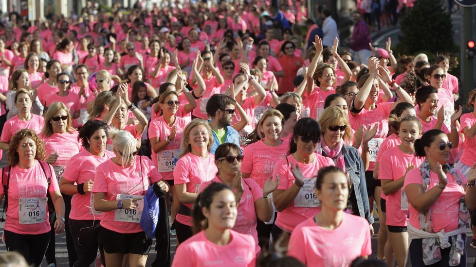 La boxeadora Marta Brañas, participante en la carrera de la mujer