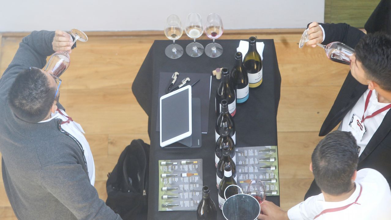 Túnel del vino en Fevino