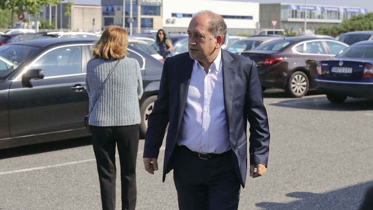 El portavoz del PSdeG en el Parlamento, Xoaquín Fernández Leiceaga