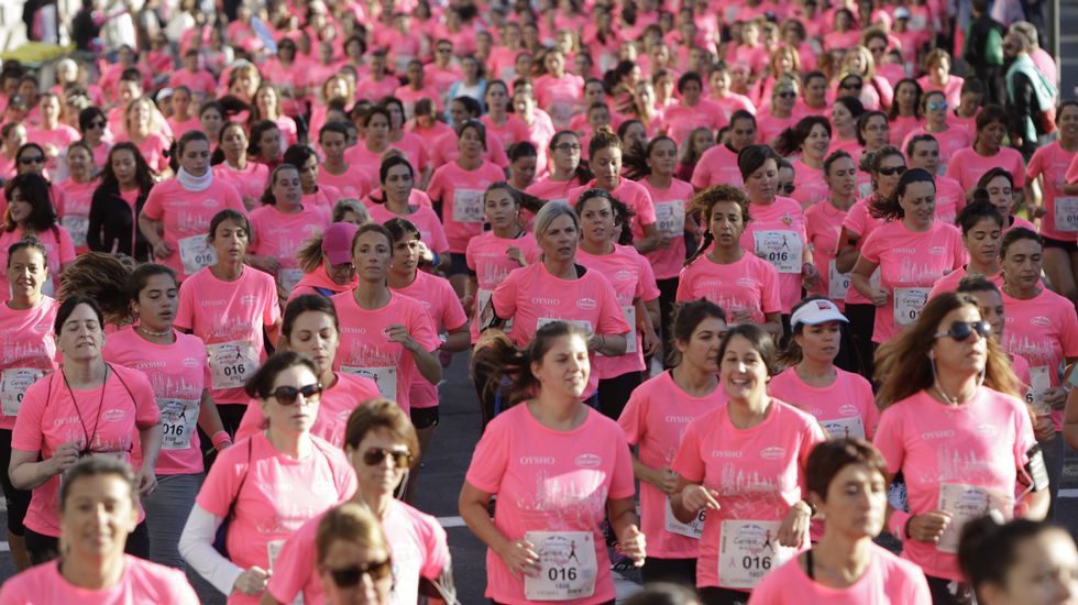 La boxeadora Marta Brañas, participante en la carrera de la mujer