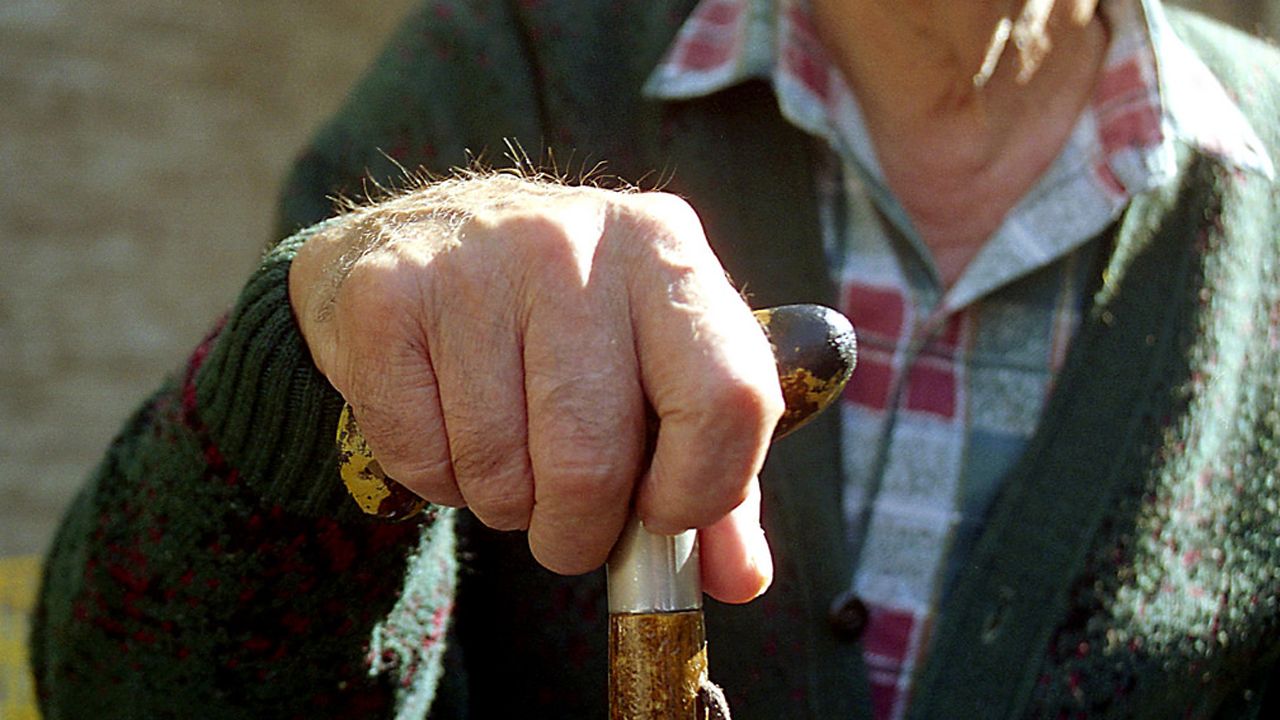 Abuelo, mano, anciano