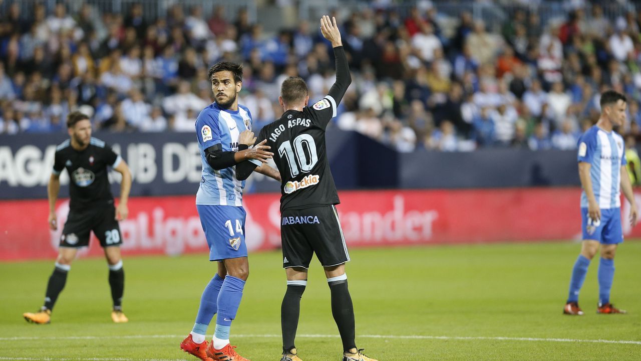 Málaga-Celta (2-1) el 29 de octubre del 2017