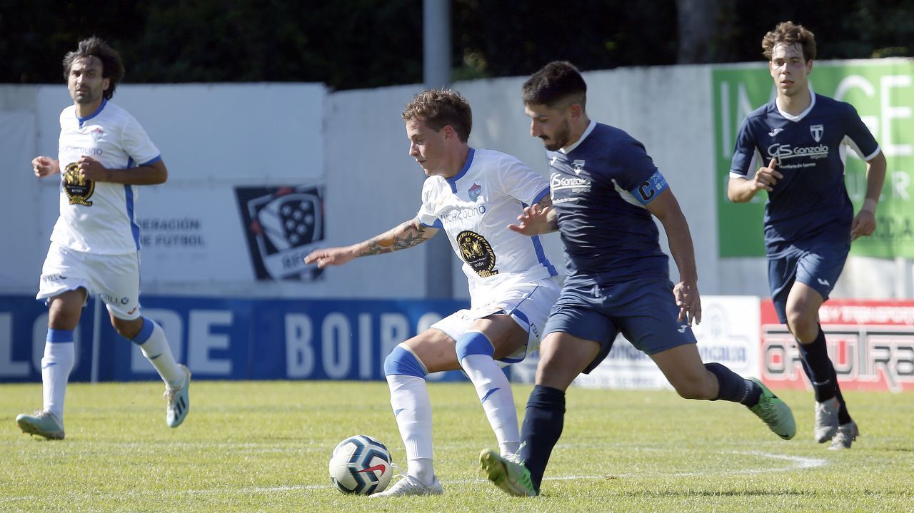 Partido entre el Boiro y el Lemos, de la fase de ascenso a Tercera