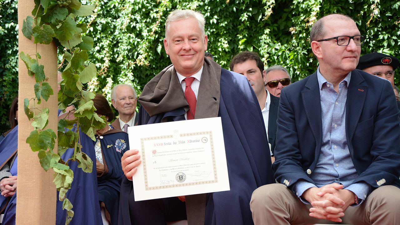 Simon Manley, embajador de Reino Unido en España y ahora también del albariño