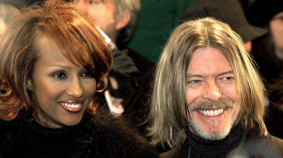 Junto a Iman, en el estreno de «Hannibal» en Nueva York.