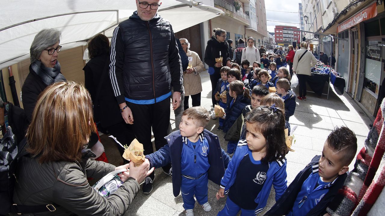 Voz Natura final del colegio Jaime Balmes, entrega de brotes de hortalizas de su huerto escolar 2020