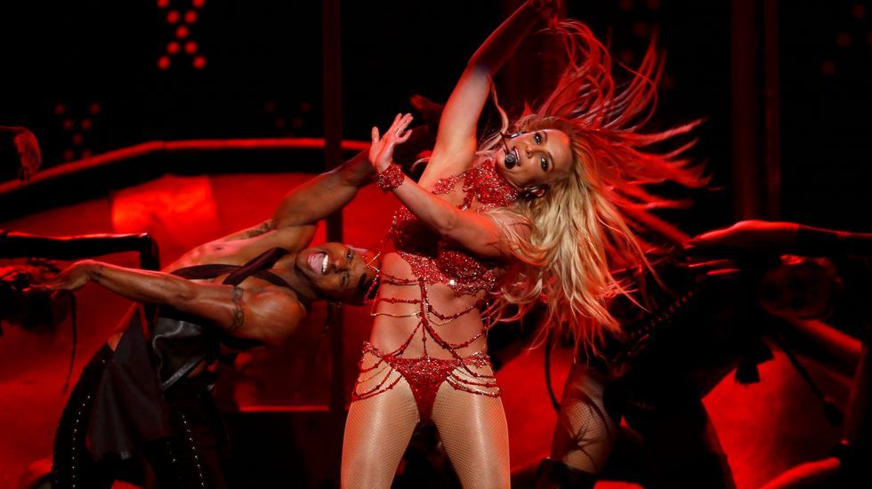 Actuación de Britney Spears durante la gala