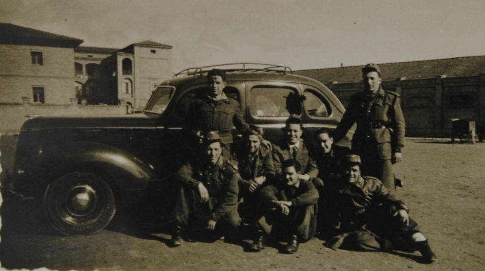 Equipo de fútbol de Santa Lucía.Fiestas de la Gaiteira (agosto de 1954)