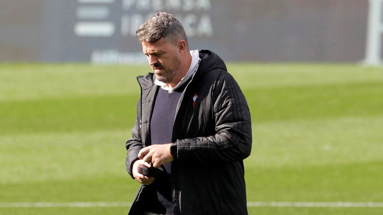 Óscar García Junyent, durante su etapa como entrenador del Celta
