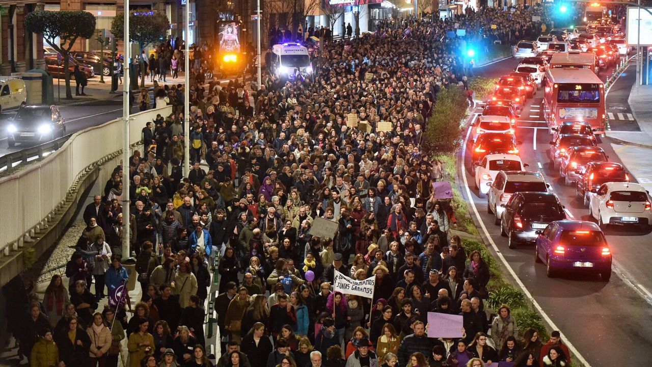 La manifestación de A Coruña