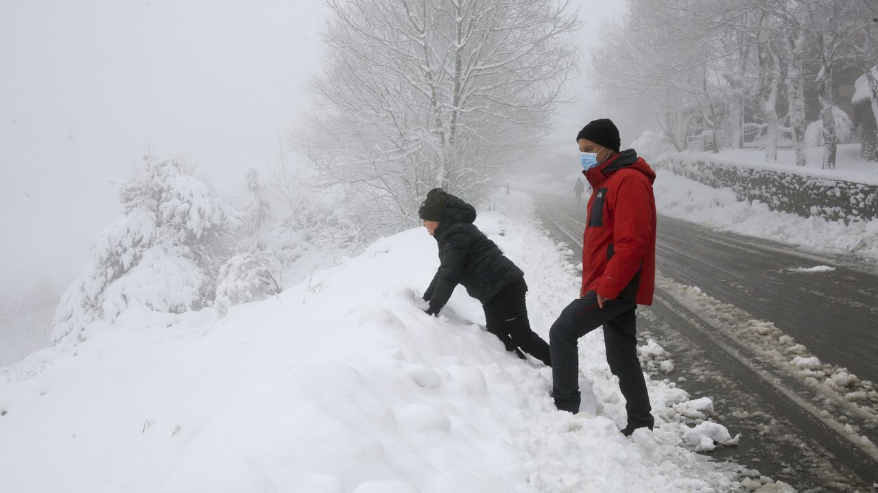 En el entorno del Camino de Santiago la nieve seguirá presente varios días