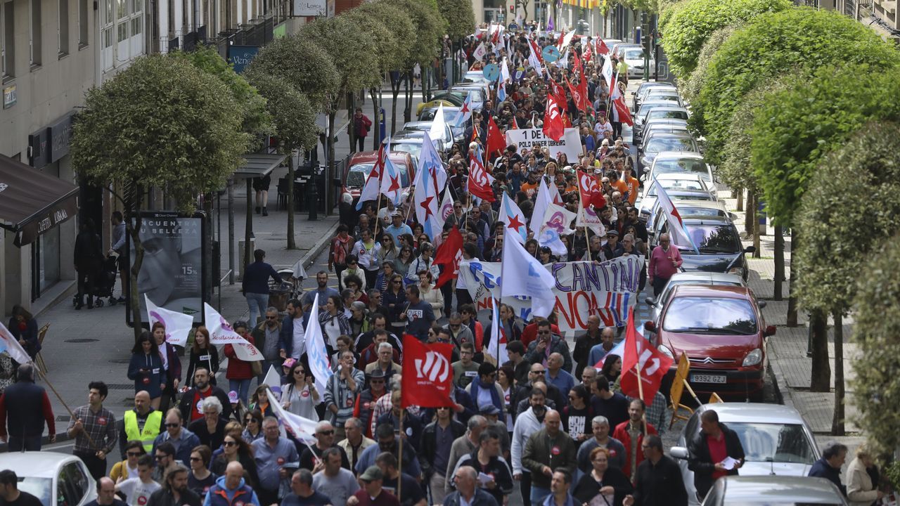Manifestación del 1 de mayo en Lugo