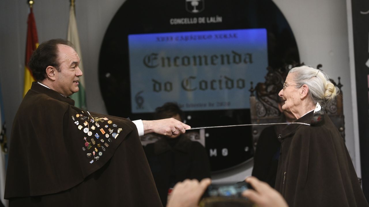 Benedicta Sánchez, que recibió el Goya a la actriz revelación por «O que arde», nombrada comendadora do Cocido