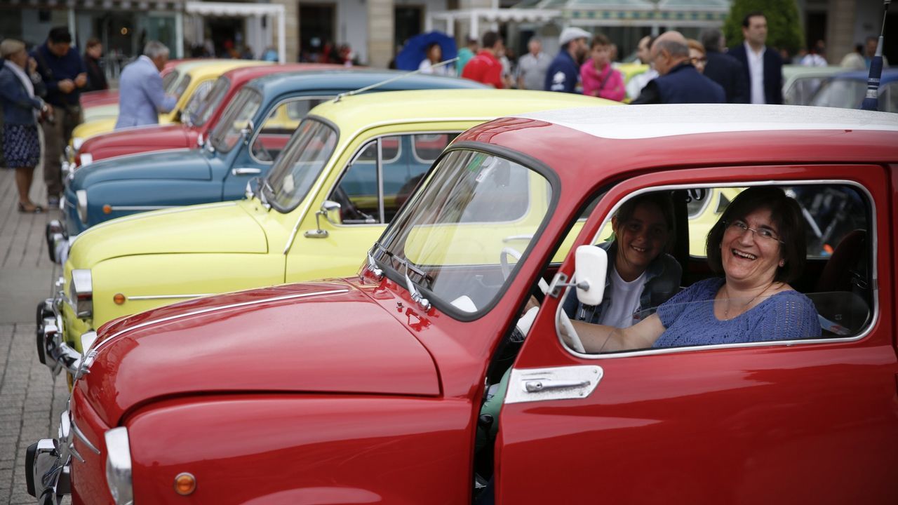 Concentración de SEAT 600 en A Coruña en el 2016.