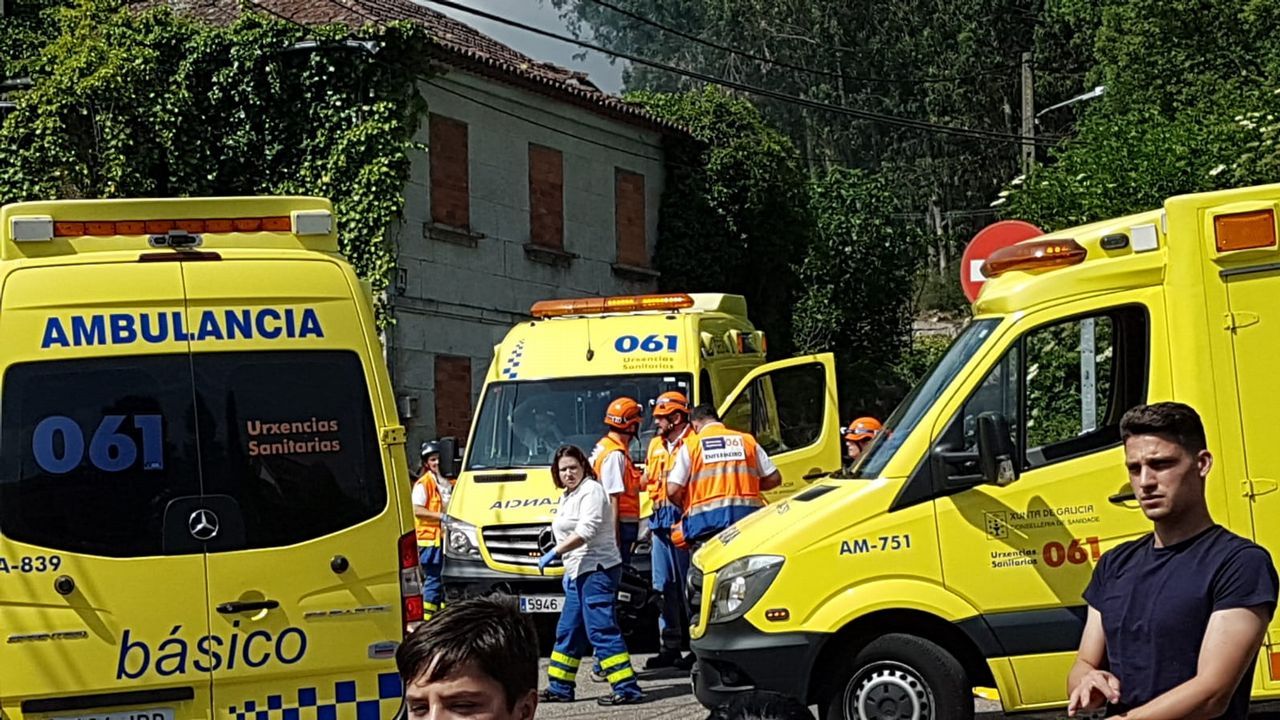 El diá después a la explosión mortal en Tui