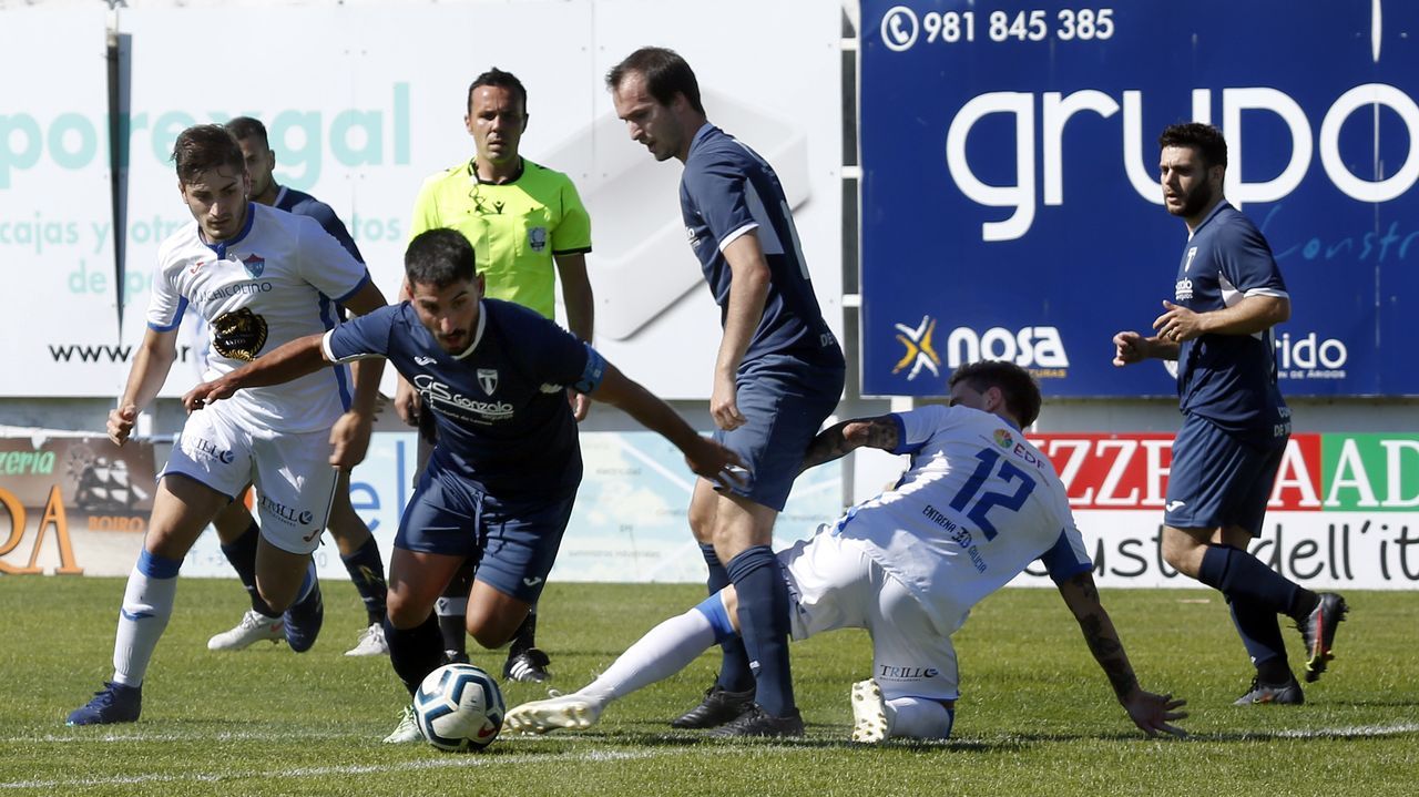 Partido entre el Boiro y el Lemos, de la fase de ascenso a Tercera
