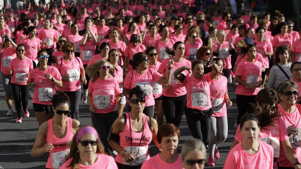 La boxeadora Marta Brañas, participante en la carrera de la mujer
