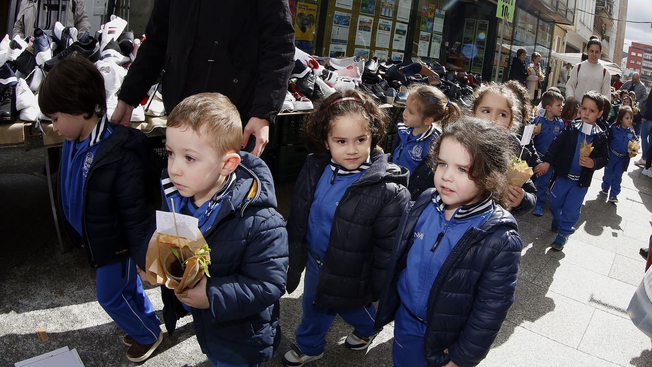 Voz Natura final del colegio Jaime Balmes, entrega de brotes de hortalizas de su huerto escolar 2020