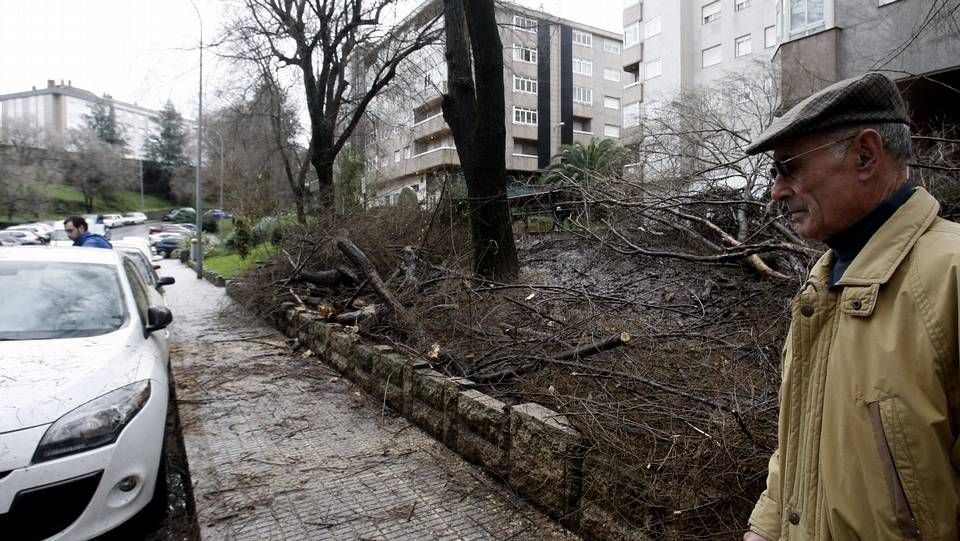 Carballo XXL.Tormenta eléctrica sobre Pontevedra