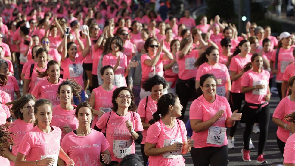 La boxeadora Marta Brañas, participante en la carrera de la mujer