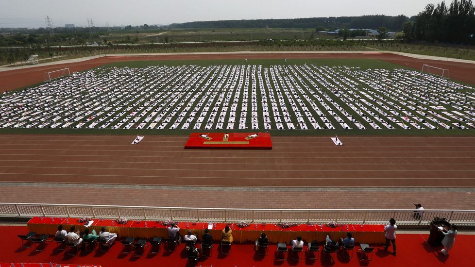 Día Internacional del Yoga en China.