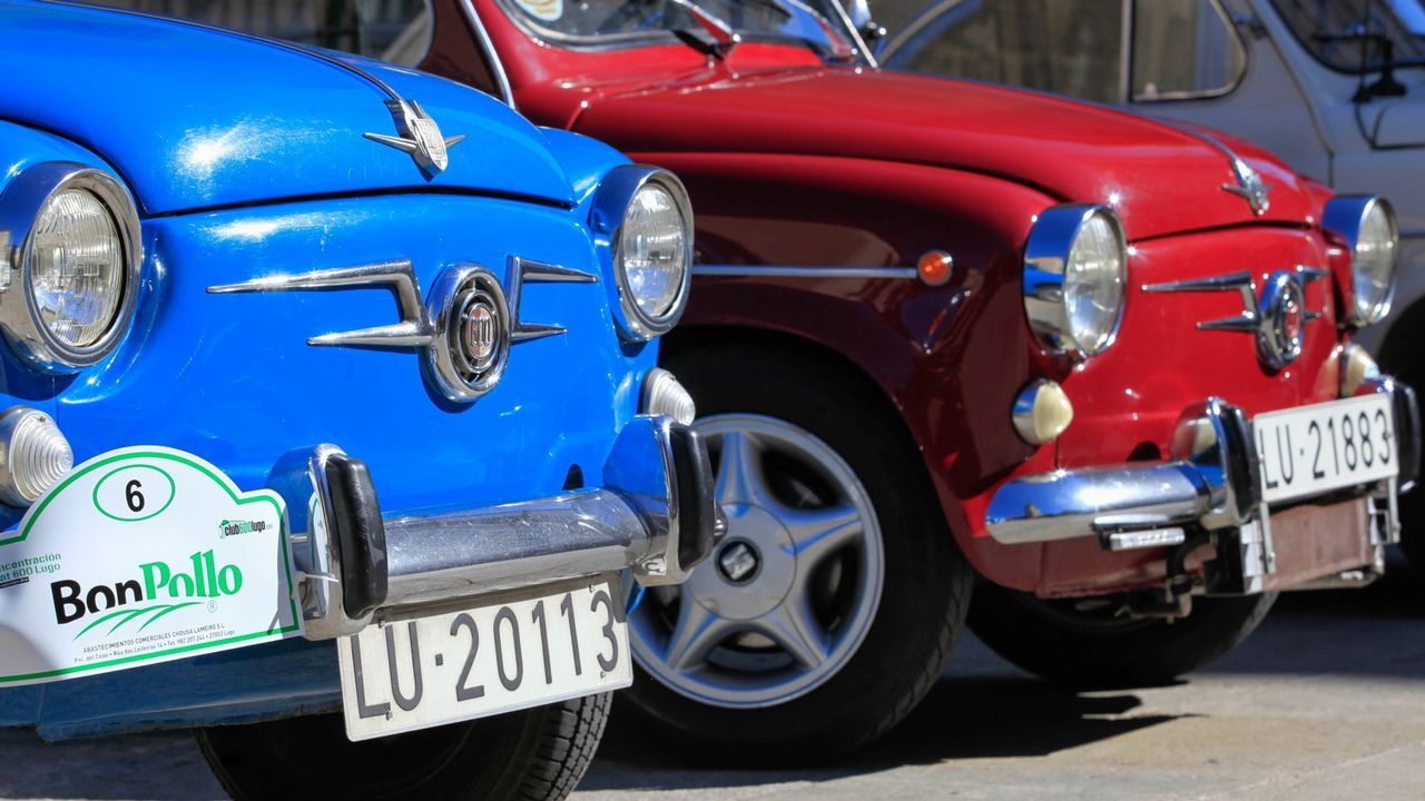 Concentración de SEAT 600 en Lugo en el 2016.