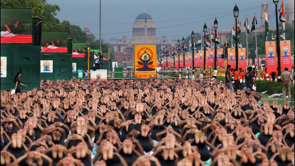 Día Internacional del Yoya en Nueva Delhi.