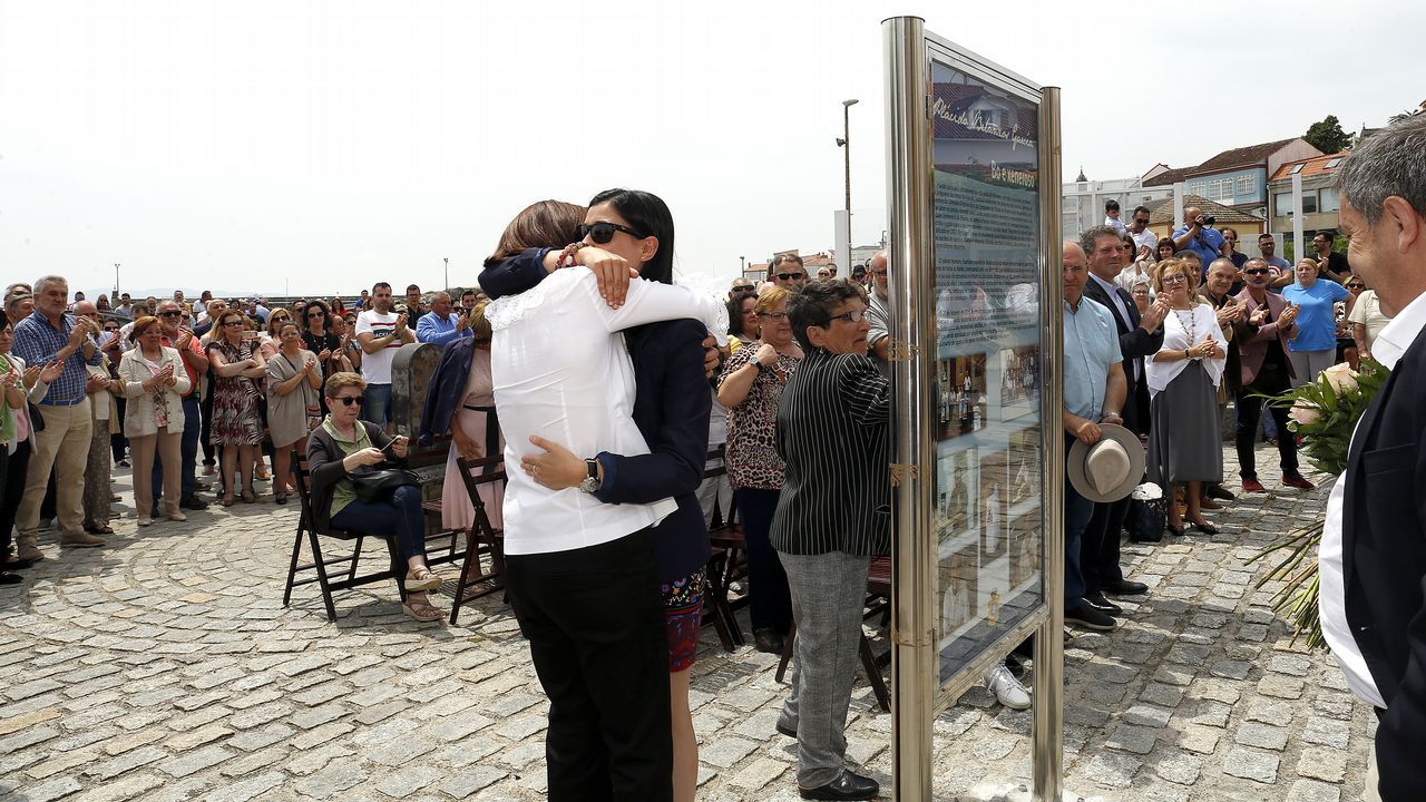 ACTO DEL HOMENAJE A PLACIDO BETANZOS EN EL QUE BAUTIZO´CON SU NOMBRE EL PASEO MARITIMO DE PALMEIRA