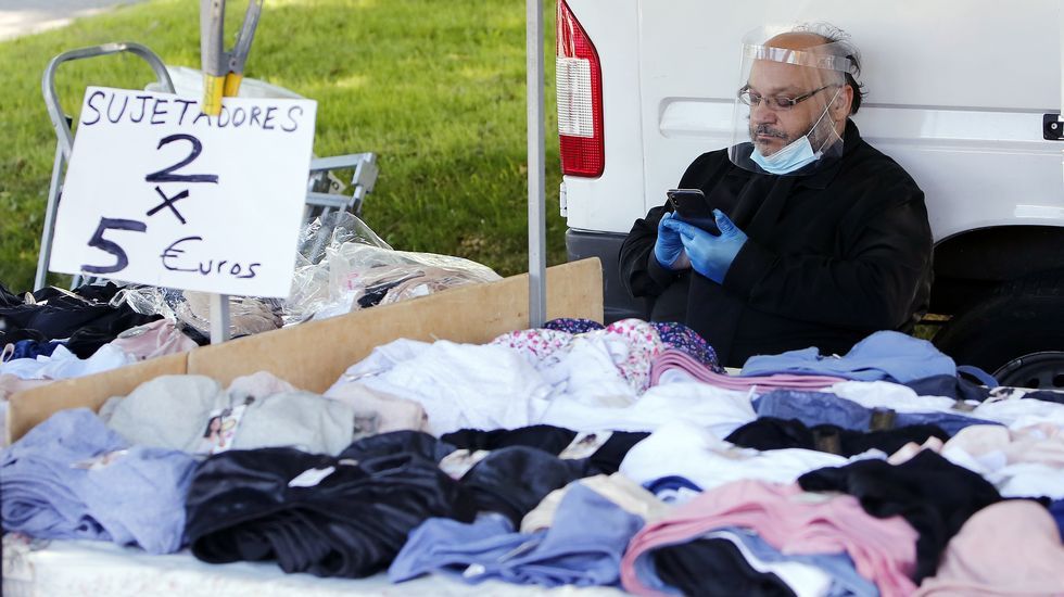 Regresa la feria de los sabados a Pontevedra con nuevas medidas anticontagio.