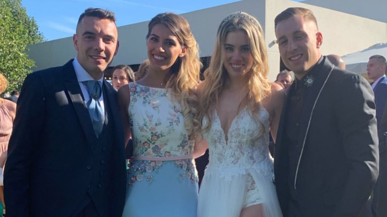 Jordi Figueras, Pepe Aicart, Dani Abalo, Sergio Álvarez y sus respectivas parejas
