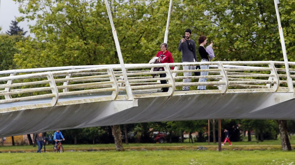 Deportistas durante el primer día de la desescalada
