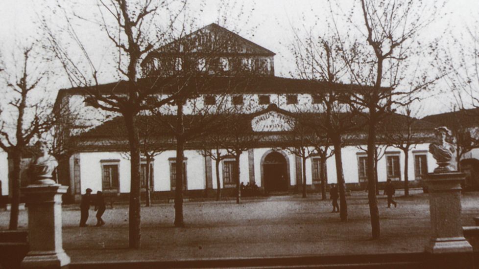Se proyectaron imágenes antiguas de la cárcel que ideó Nemesio Cobreros a finales del XIX. Esta foto es de 1915