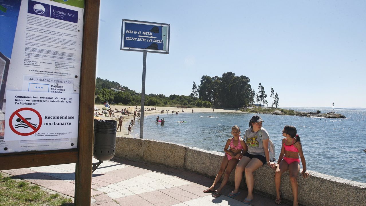 Playa de O Campanario en Vilagarcía