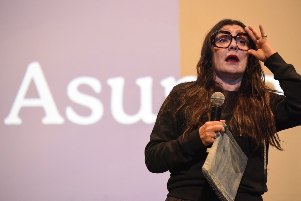 Candela Pe�a durante a proxecci�n de��El caso Asunta� en Pontevedra.