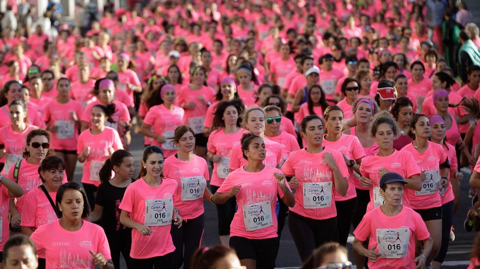 La boxeadora Marta Brañas, participante en la carrera de la mujer