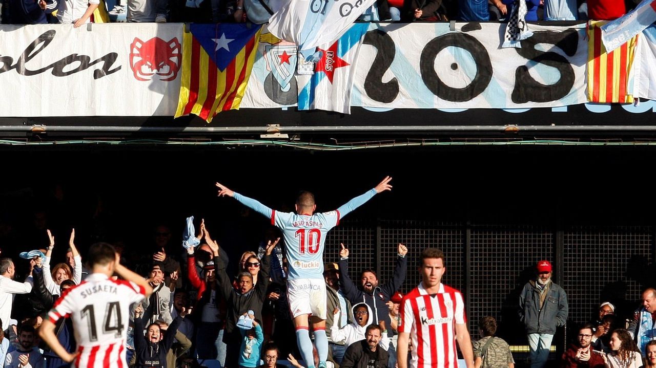 Con su doblete frente al Athletic alcanzó los 100 goles con el Celta y los 51 en Balaídos
