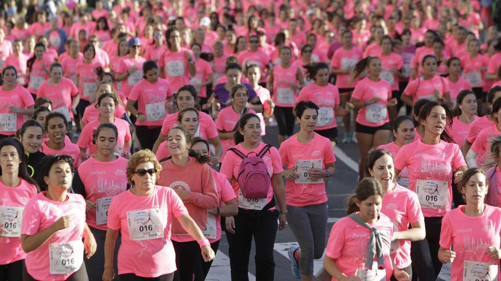 La boxeadora Marta Brañas, participante en la carrera de la mujer
