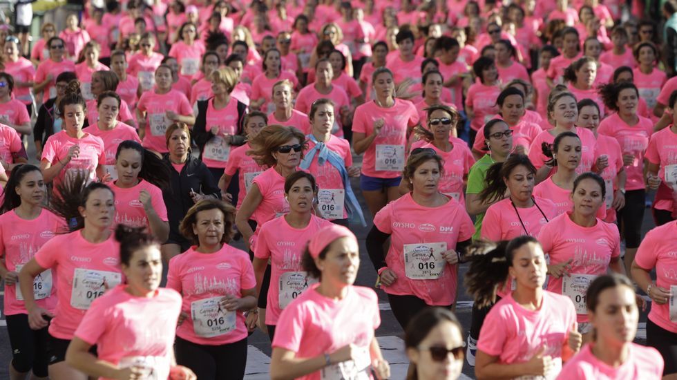 La boxeadora Marta Brañas, participante en la carrera de la mujer