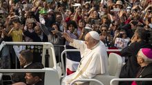 El papa, durante su visita a F�tima, en Portugal
