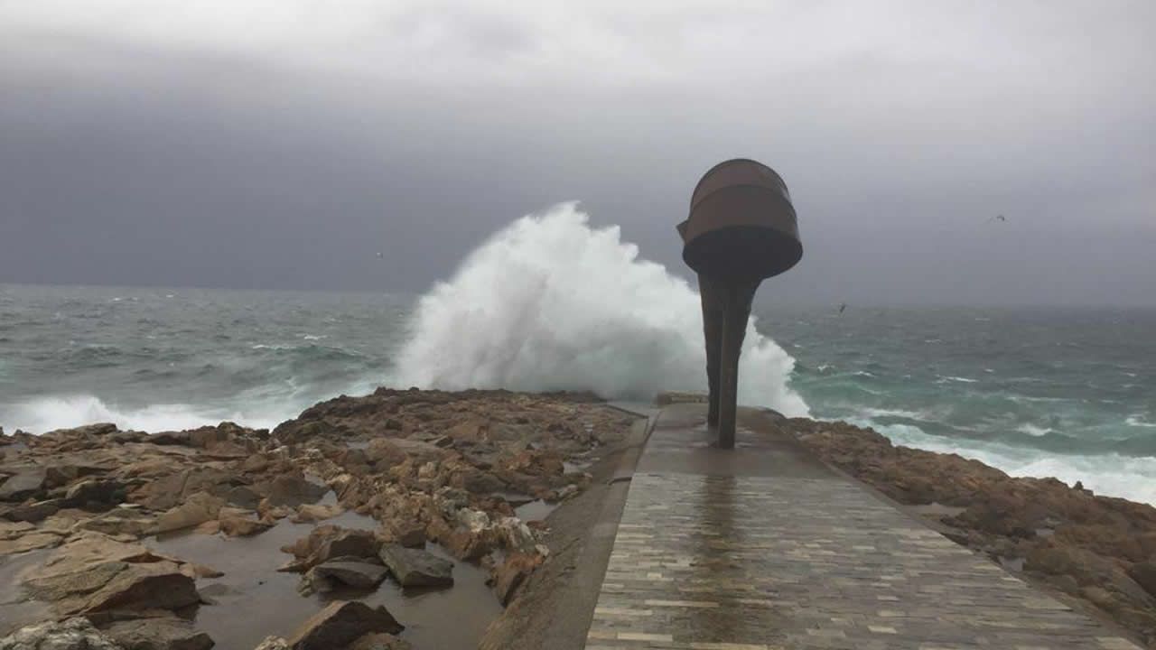 .Así está el mar en Punta Herminia