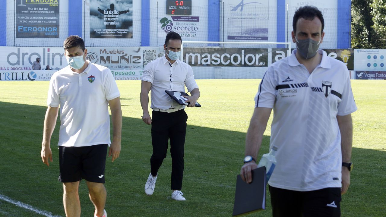 Partido entre el Boiro y el Lemos, de la fase de ascenso a Tercera