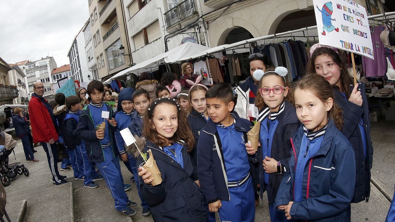 Voz Natura final del colegio Jaime Balmes, entrega de brotes de hortalizas de su huerto escolar 2020