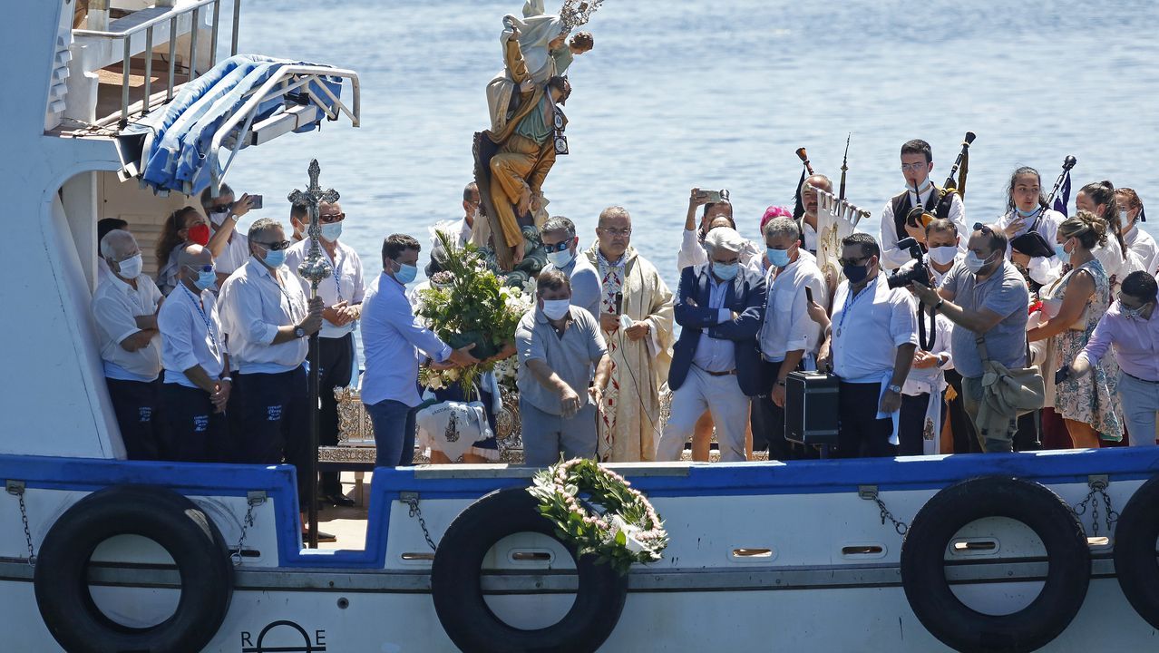 Procesión del Carmen en Lampón 2020