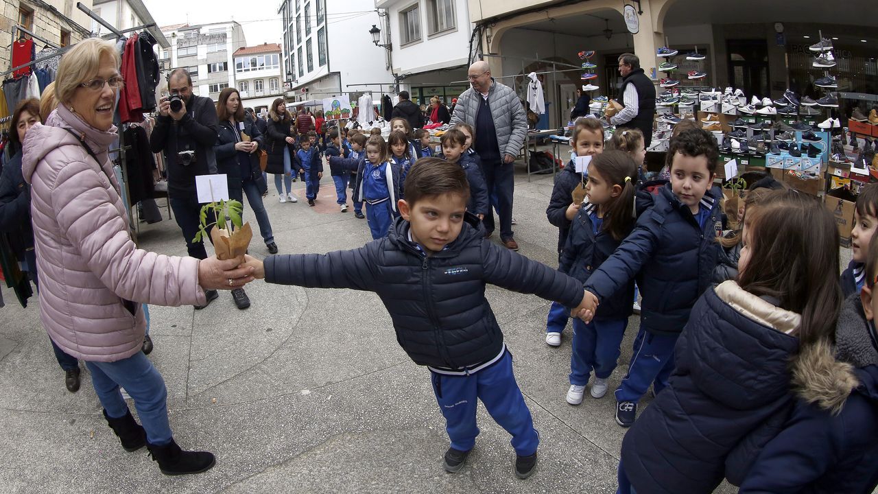 Voz Natura final del colegio Jaime Balmes, entrega de brotes de hortalizas de su huerto escolar 2020