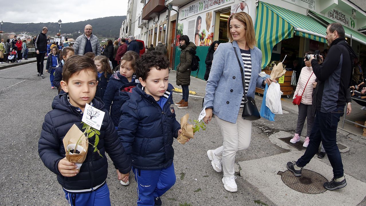 Voz Natura final del colegio Jaime Balmes, entrega de brotes de hortalizas de su huerto escolar 2020