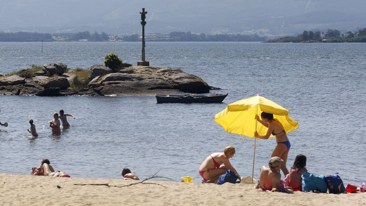 Playa de O Campanario en Vilagarcía