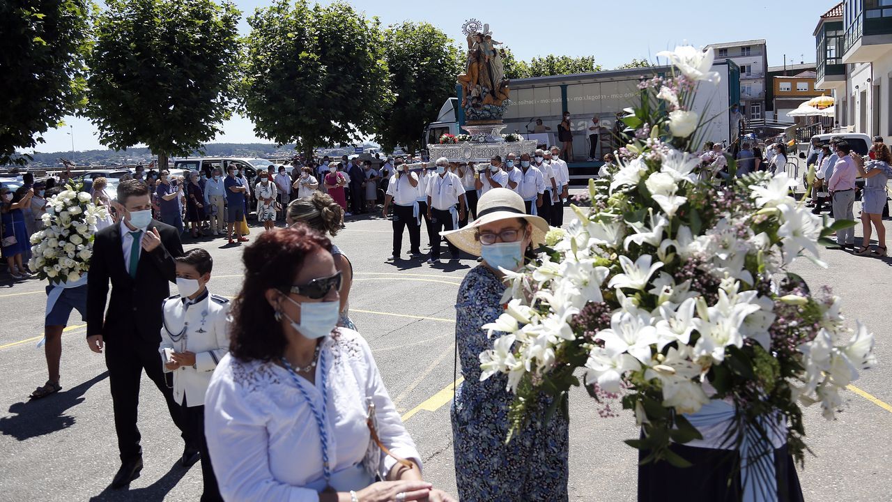 Procesión del Carmen en Lampón 2020